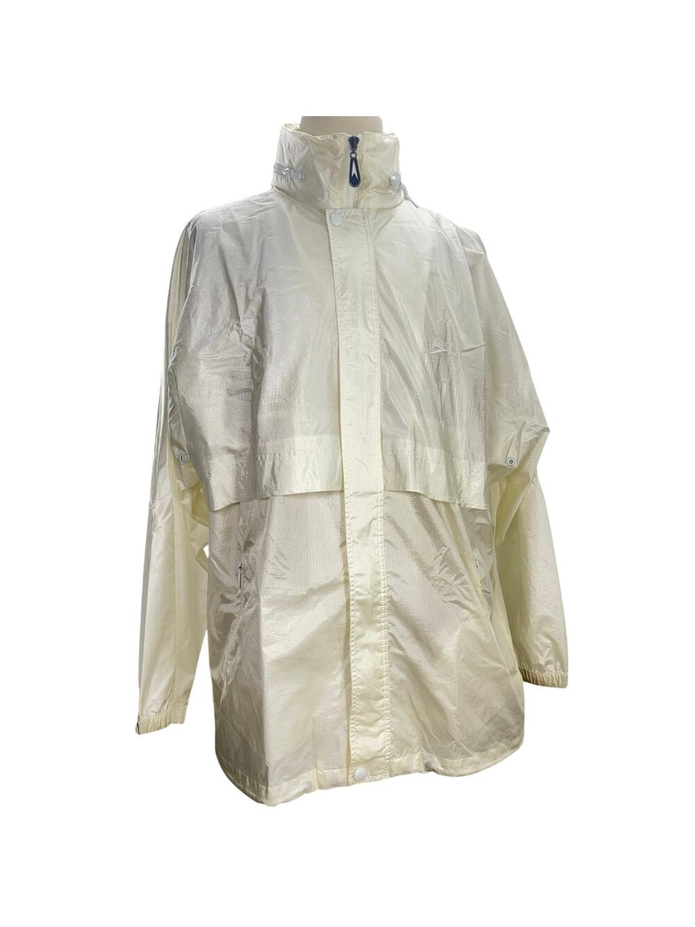 Vintage 90s Speedo Warmup Windbreaker Jacket Men's Large Full Zip Hood Pockets